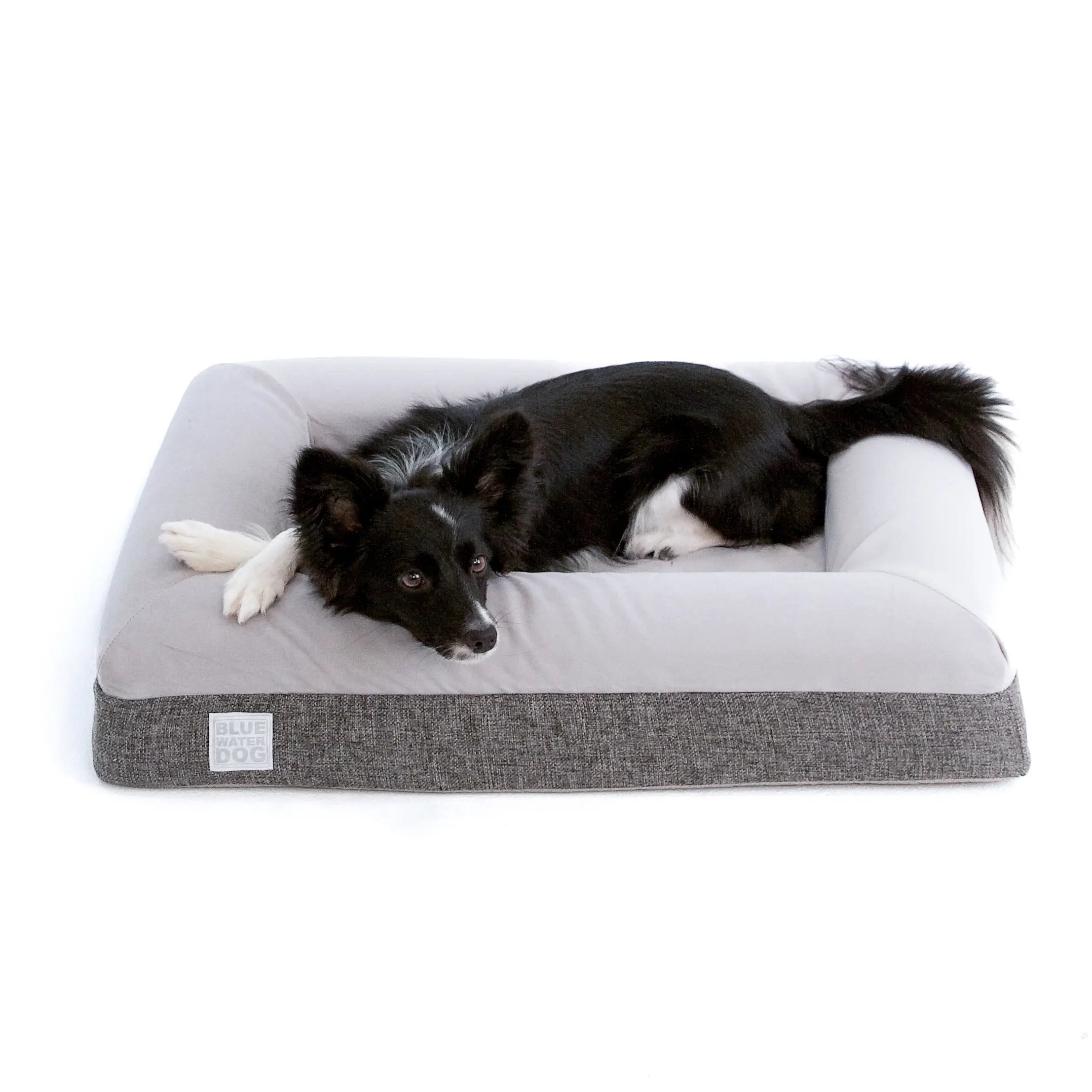 Small Luxury Essential Orthopedic Bluewater Dog Bed (Gray)