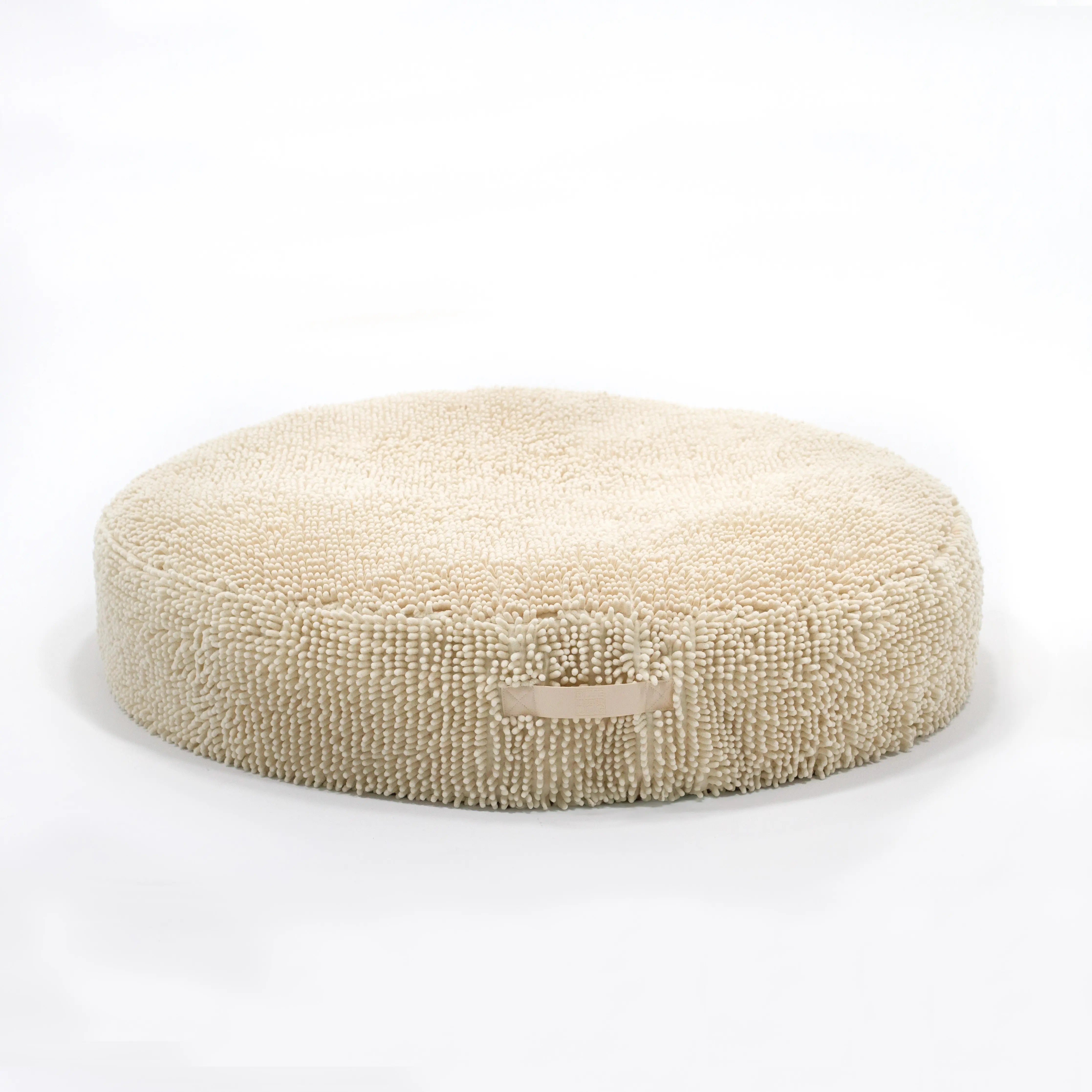 Large Snoozy Bed - Calming Orthopedic Donut Dog Bed (Cream Towel)