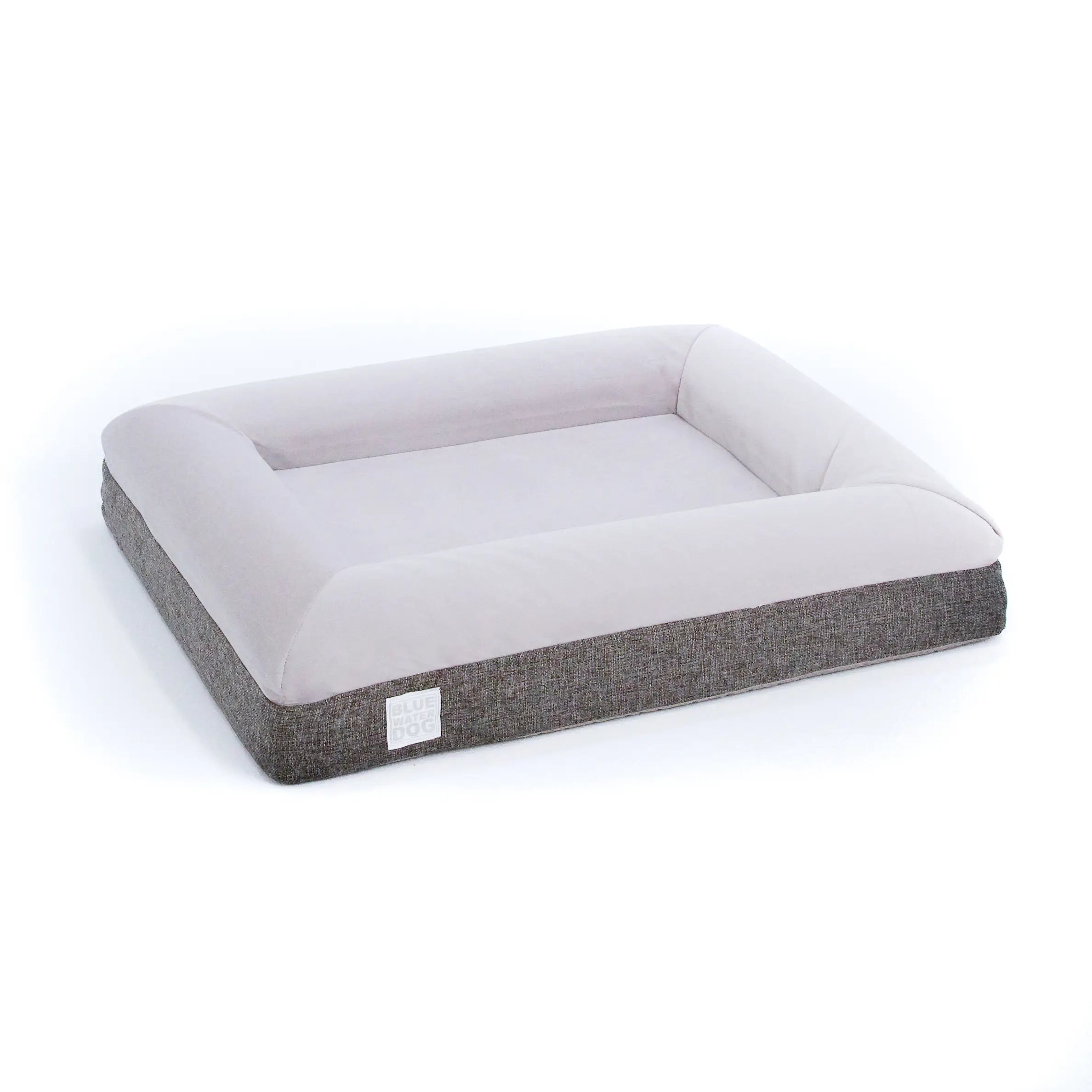 Small Luxury Essential Orthopedic Bluewater Dog Bed (Gray)